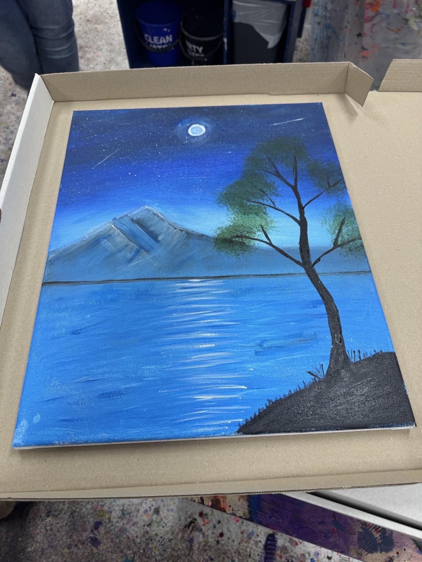 Moon light reflection